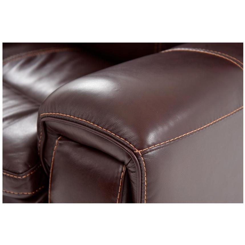 Napa Burgundy Leather Power Reclining Sectional with 5PCS/2PWR  alternate image, 5 of 8 images.