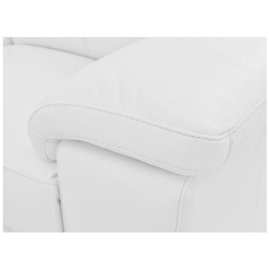 Charlie White Leather Power Reclining Sofa  alternate image, 9 of 10 images.