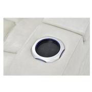 Gio Cream Leather Power Recliner  alternate image, 8 of 12 images.