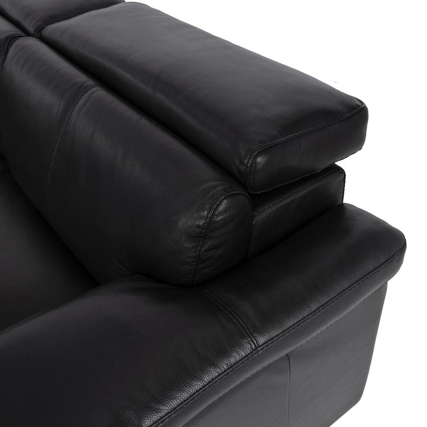 Charlie Black Leather Power Reclining Sectional with 4PCS/2PWR  alternate image, 5 of 10 images.
