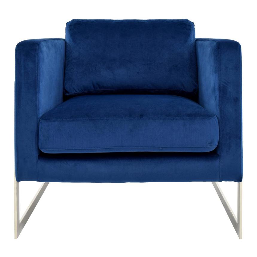 Emma Blue Accent Chair  alternate image, 2 of 6 images.