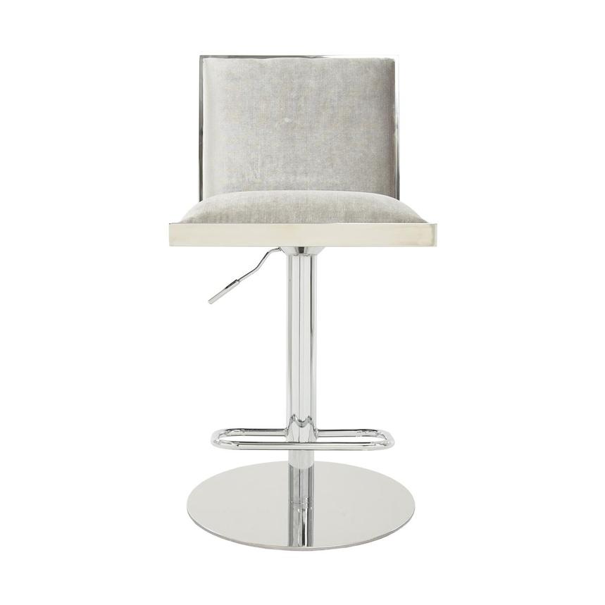 Allison Silver Gray Adjustable Stool  alternate image, 2 of 9 images.