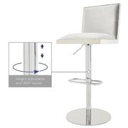 Allison Silver Gray Adjustable Stool  alternate image, 8 of 9 images.