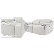 Austin Light Gray Leather Power Reclining Loveseat  alternate image, 7 of 8 images.
