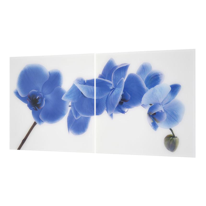 Orchidee Blue Set of 2 Acrylic Wall Art  alternate image, 2 of 4 images.