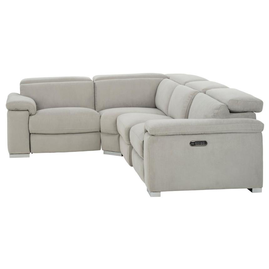 Karly Light Gray Power Reclining Sectional with 4PCS/2PWR  alternate image, 3 of 6 images.
