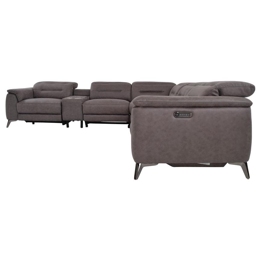Claribel II Gray Power Reclining Sectional  alternate image, 4 of 11 images.