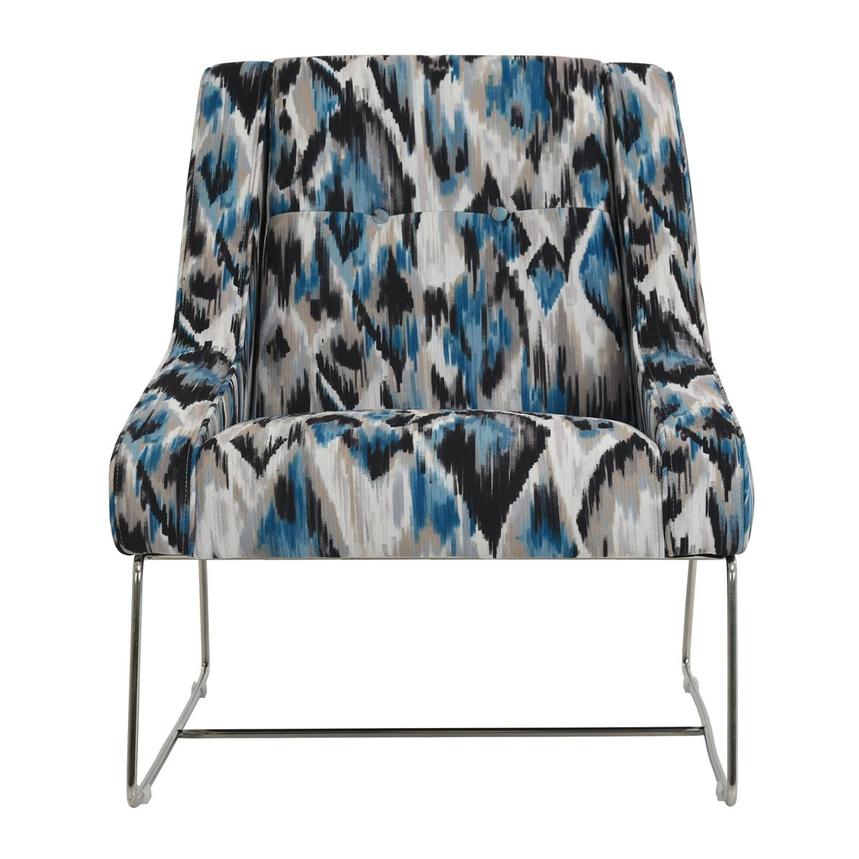 Tutti Frutti Blue Accent Chair w/2 Pillows  alternate image, 2 of 10 images.