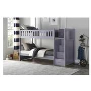 Balto Gray Twin Over Twin Bunk Bed w/Storage  alternate image, 2 of 7 images.