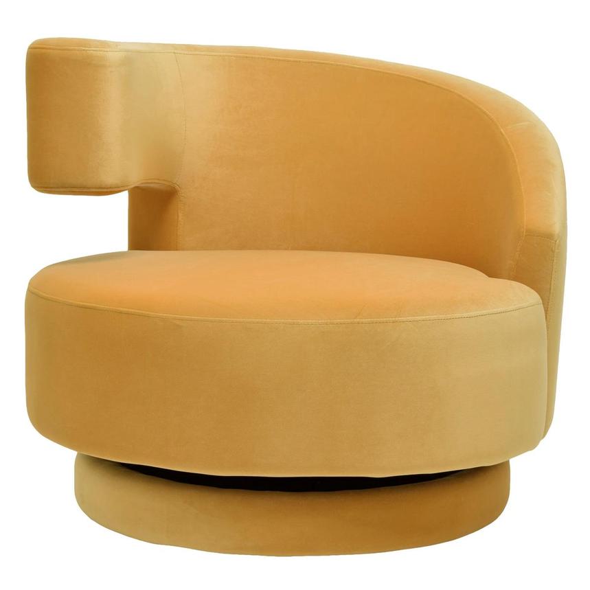 Okru Yellow Accent Chair w/2 Pillows alternate image, 2 of 11 images.