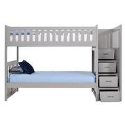 Balto Gray Twin Bunk Bed w/Storage  alternate image, 3 of 7 images.