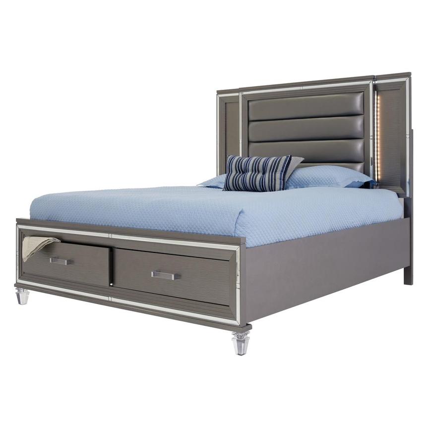 Stephanie Gray 4-Piece Queen Bedroom Set | El Dorado Furniture