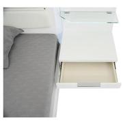 Ally White King Platform Bed w/Nightstands  alternate image, 7 of 17 images.