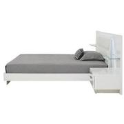 Ally White Queen Platform Bed w/Nightstands  alternate image, 6 of 18 images.