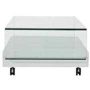 Clove II White Coffee Table w/Casters  alternate image, 3 of 6 images.