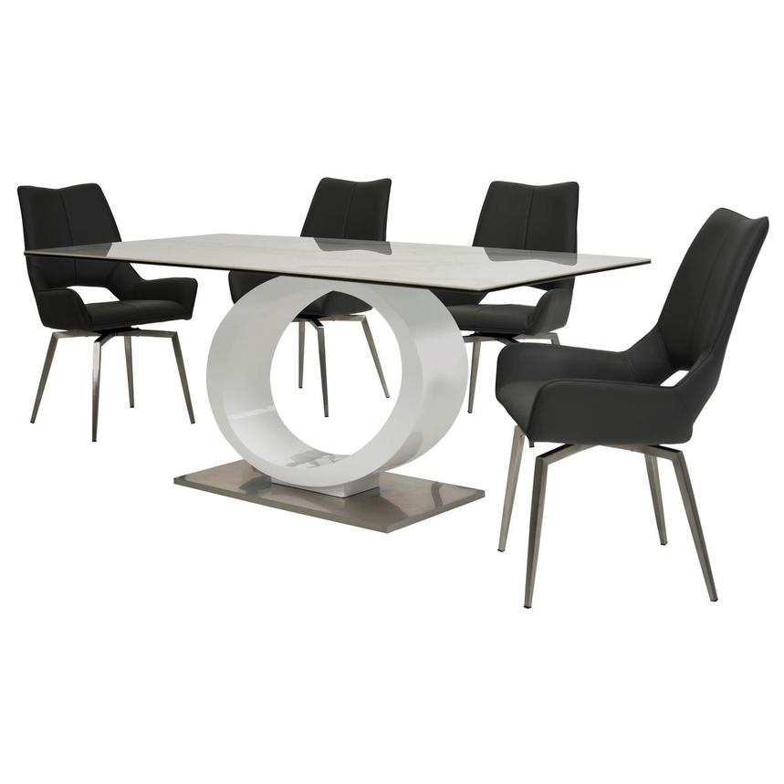 Fenti/Kalia Gray 5-Piece Dining Set  alternate image, 2 of 14 images.