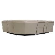 Cody Cream Leather Power Reclining Sectional with 6PCS/3PWR  alternate image, 4 of 8 images.