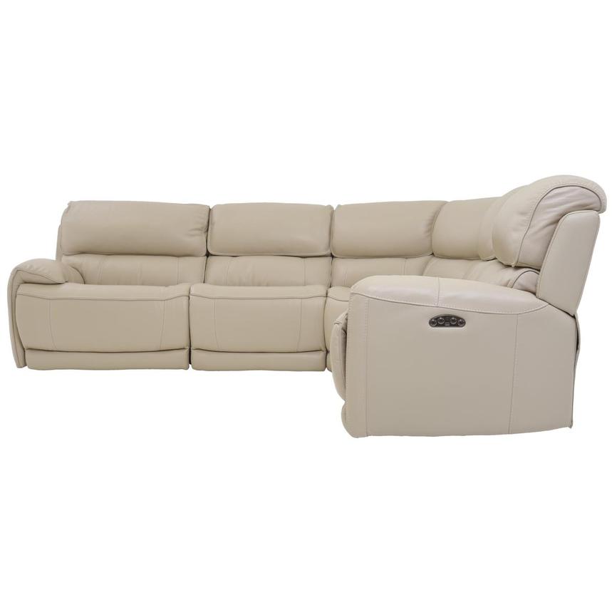 Cody Cream Leather Power Reclining Sectional with 5PCS/2PWR  alternate image, 3 of 7 images.