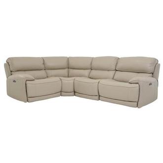 Cody Cream Leather Power Reclining Sectional with 6PCS/2PWR