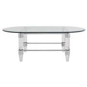 Caroline Silver Oval Coffee Table  alternate image, 2 of 6 images.