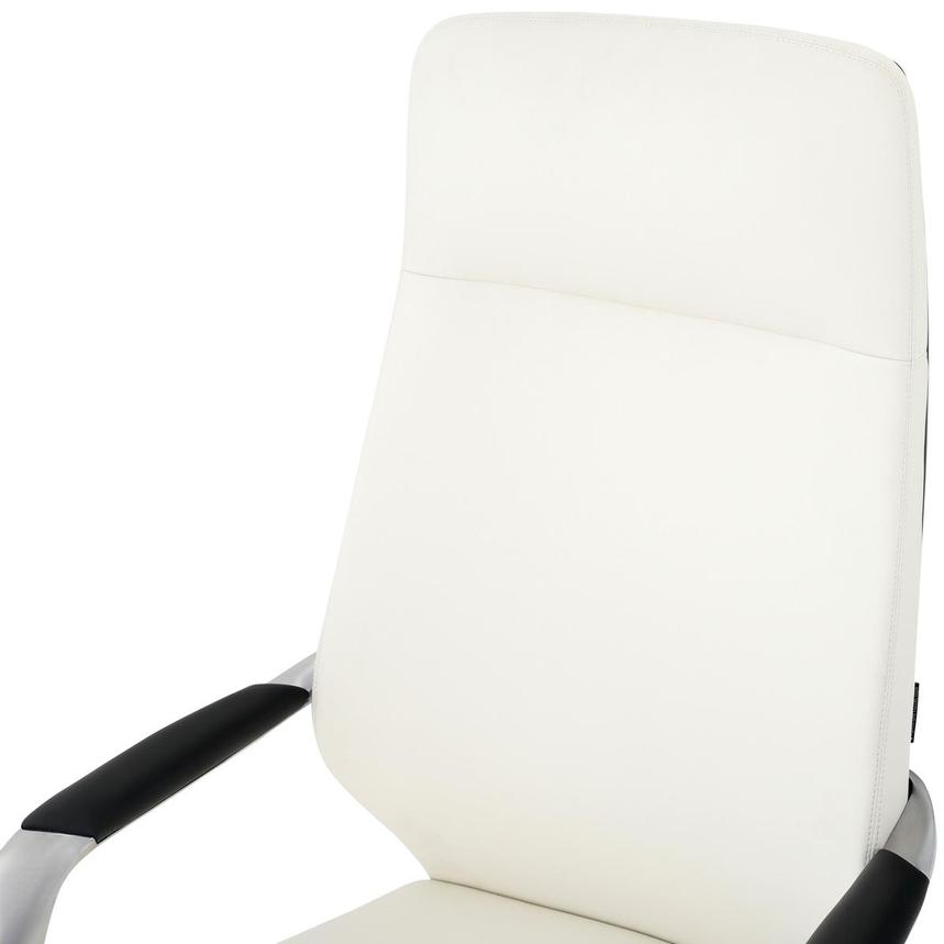 Yoshi White High Back Desk Chair  alternate image, 7 of 9 images.
