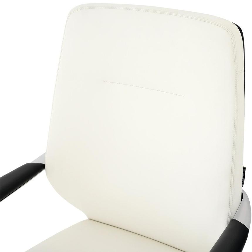 Yoshi White Low Back Desk Chair  alternate image, 6 of 8 images.