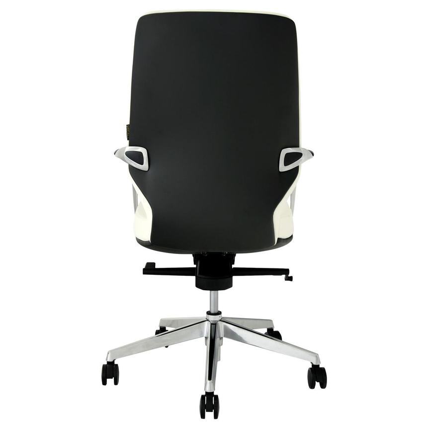 Yoshi White Low Back Desk Chair