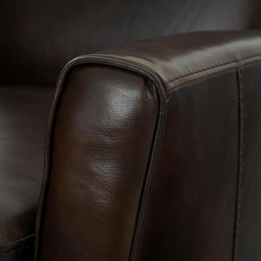 Lucca Brown Leather Power Recliner  alternate image, 7 of 10 images.