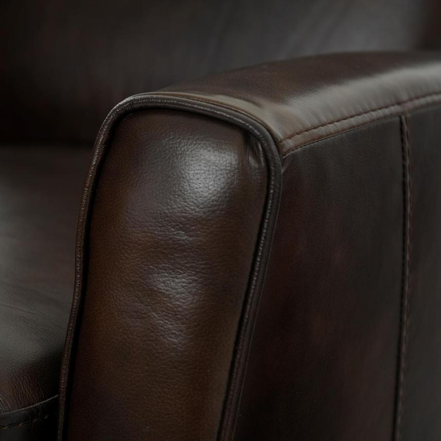 Lucca Brown Leather Power Glider Recliner  alternate image, 7 of 10 images.