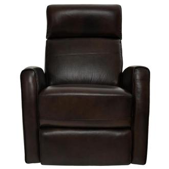 Lucca Brown Leather Power Glider Recliner