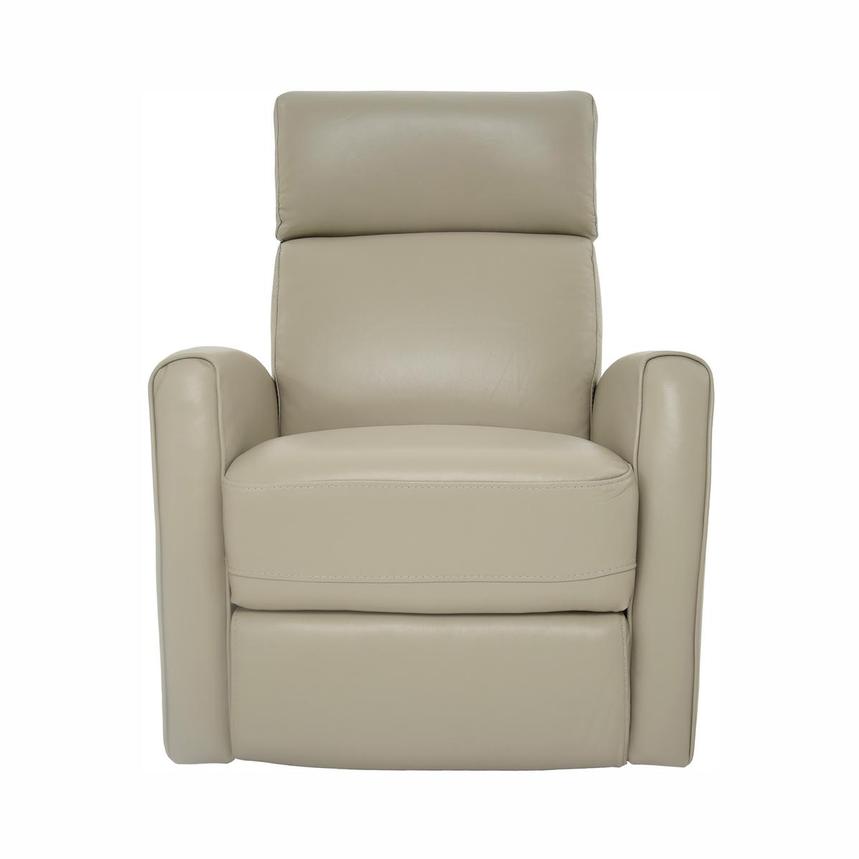 Lucca Cream Leather Power Recliner  main image, 1 of 10 images.