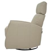 Lucca Cream Leather Power Glider Recliner  alternate image, 4 of 10 images.
