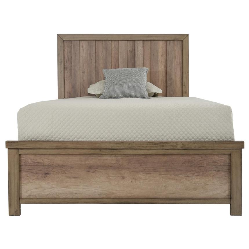 barn wood 4piece queen bedroom set  el dorado furniture