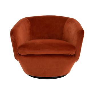 Andy Orange Swivel Accent Chair