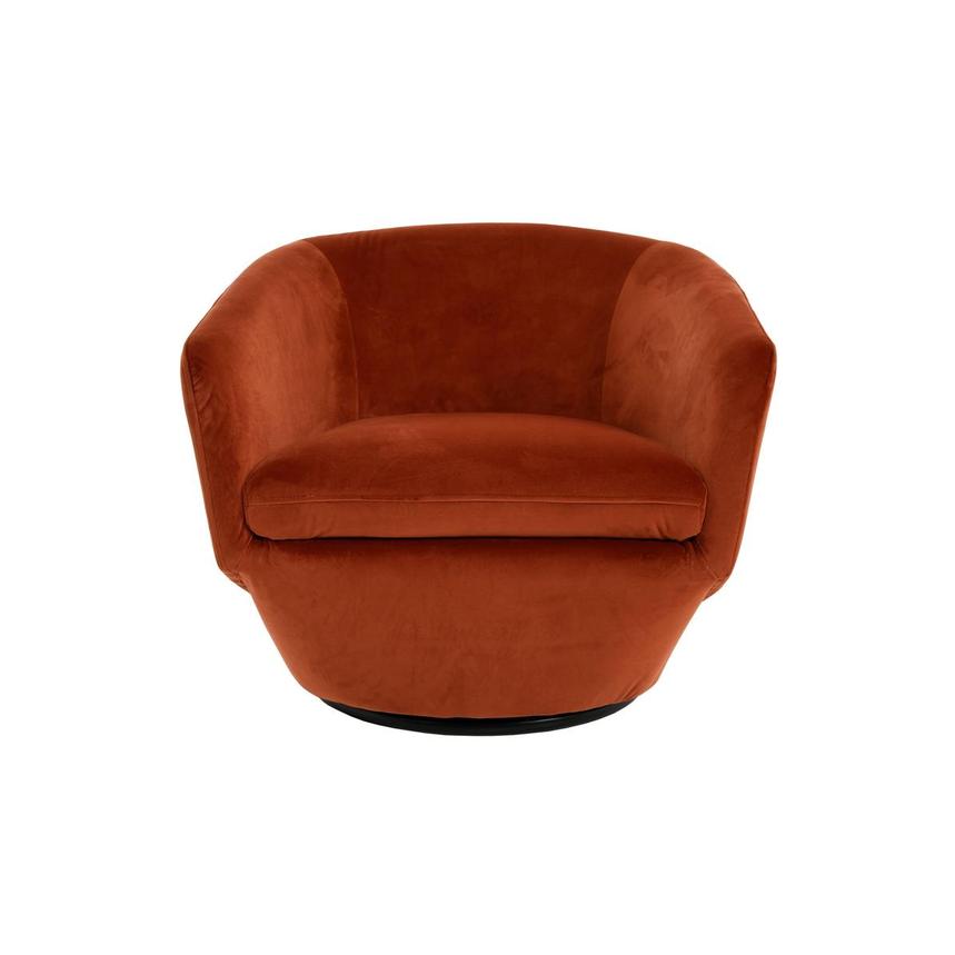 Andy Orange Swivel Accent Chair