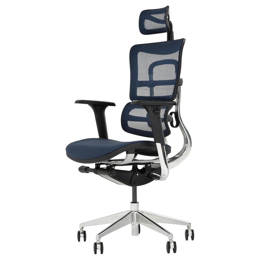 Arsenio Blue High Back Desk Chair El Dorado Furniture