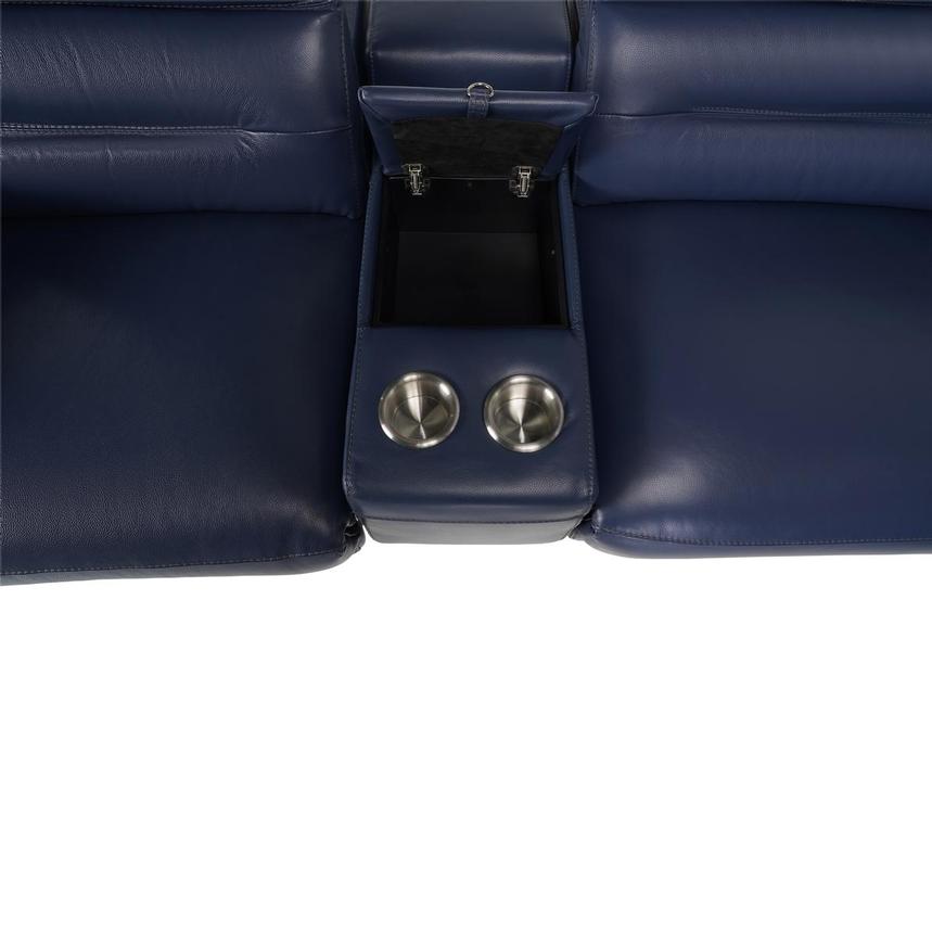 Anabel Blue Home Theater Leather Seating with 5PCS/2PWR  alternate image, 3 of 8 images.