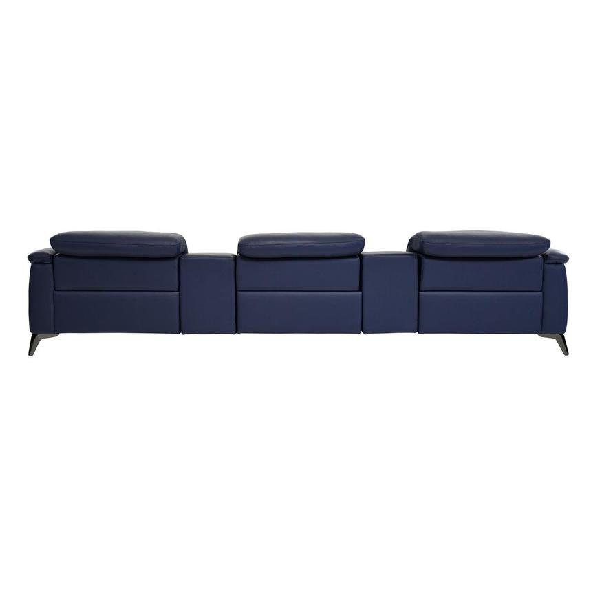 Anabel Blue Home Theater Leather Seating with 5PCS/3PWR  alternate image, 5 of 13 images.