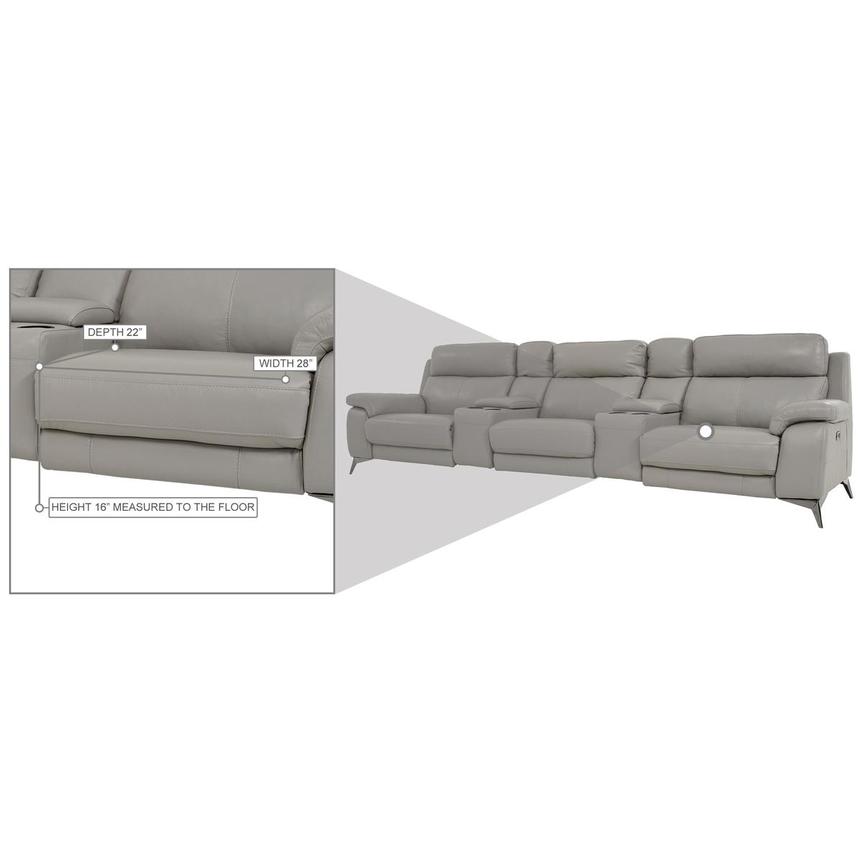 Barry Gray Home Theater Leather Seating with 5PCS/2PWR  alternate image, 14 of 14 images.
