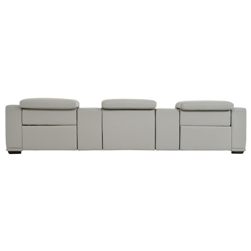 Davis 2.0 Silver Home Theater Leather Seating with 5PCS/2PWR  alternate image, 5 of 11 images.