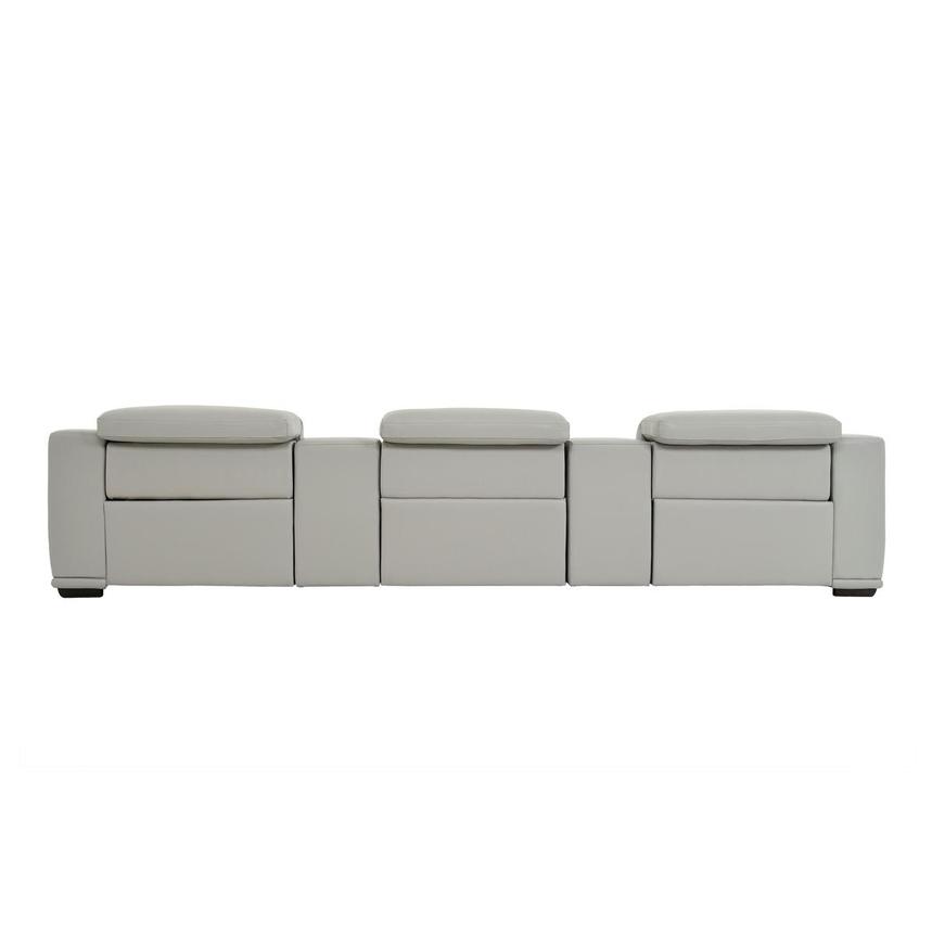 Davis 2.0 Light Gray Home Theater Leather Seating with 5PCS/3PWR  alternate image, 5 of 11 images.