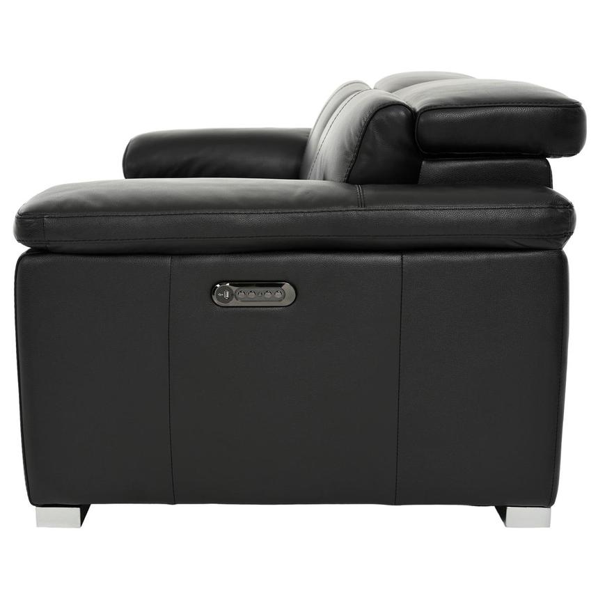 Charlie Black Leather Power Reclining Loveseat  alternate image, 4 of 12 images.