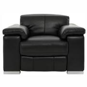 Charlie Black Leather Power Recliner  main image, 1 of 12 images.