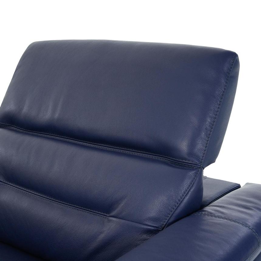 Anabel Blue Leather Power Reclining Sectional with 5PCS/3PWR  alternate image, 5 of 11 images.