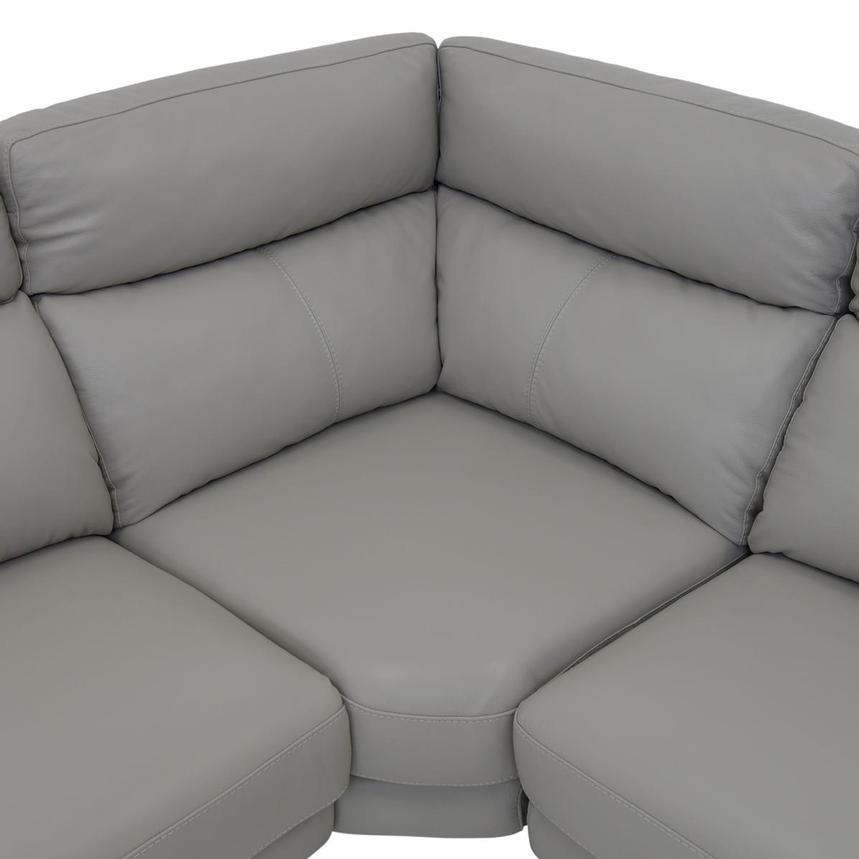 Barry Gray Leather Power Reclining Sectional with 7PCS/3PWR  alternate image, 9 of 14 images.