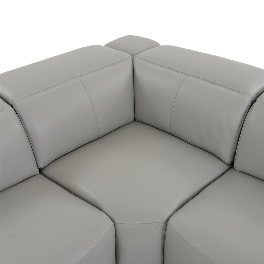 Davis 2.0 Silver Leather Power Reclining Sectional with 6PCS/2PWR  alternate image, 7 of 11 images.