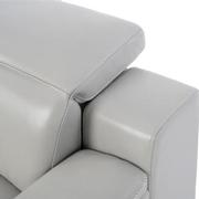 Davis 2.0 Silver Leather Power Reclining Sectional with 6PCS/2PWR  alternate image, 7 of 12 images.