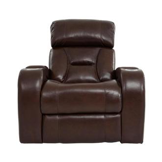 Gio Brown Leather Power Recliner