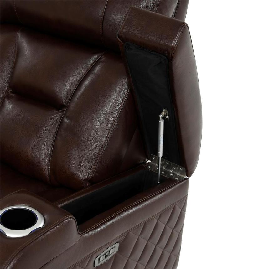 Gio Brown Leather Power Reclining Sofa  alternate image, 13 of 18 images.