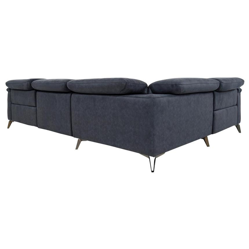Claribel II Blue Power Reclining Sectional with 4PCS/2PWR  alternate image, 4 of 11 images.